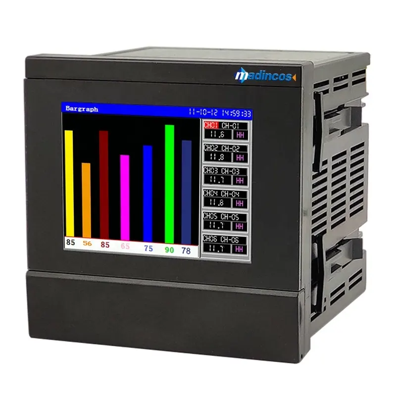 MPR800: universale programmabile 1-2-4-6-8 Canale Supporti Cartacei Digitale di Temperatura e Umidità Registratore Dei Dati