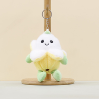 Groothandel Schattige Mini Fruit Pluche Hanger Sleutelhanger Zacht Speelgoed Banaan Pop Creatieve Pluchen Apple Mango Custom Knuffel Dier