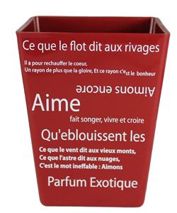 Pot de fleurs carré imprimé floral avec 6 couleurs, réutilisable, durable, léger, en plastique, design vintage pour la maison et le jardin - Product Image 4