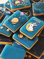 Photos de tournage en usine : Nouveau Mahjong de style américain, Voyage interstellaire, Lapin de jade oriental, Idéal pour offrir et collectionner
