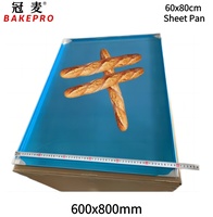 BAKE PRO Plaque en aluminium avec taille 600x800mm d'ustensiles de cuisson pour boulangerie