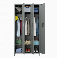 Armoire de rangement métallique multi-portes pour écoles, gymnases, bureaux, vestiaires du personnel – Casier de rangement robuste en acier