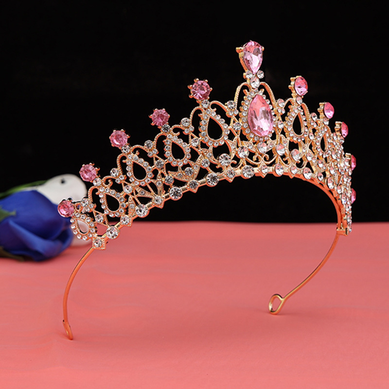 Diadème De Princesse En Strass Cristal – Bandeau Couronne Pour Cosplay, Bal, Halloween Et Mariage
