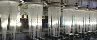 Ligne de production automatique de polypropylène blanc 220V, capacité 6t-60t, pour le traitement des fibres de polypropylène non tissé, fût en plastique LHMC, Chine