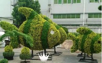 Grande plante artificielle d'extérieur en forme d'éléphant réaliste de haute qualité pour décoration extérieure