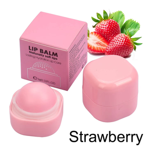 Balsamo Labbra Idratante Impermeabile OEM a Marchio Privato, a Forma di Uovo Rosa, Carino, a Sfera Rotonda, con Protezione Solare per la Cura delle Labbra - Product Image 1