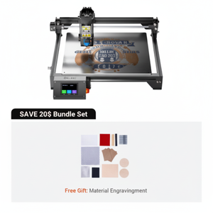 Graveur laser RAY5 20W avec puissance de sortie 22-24W Nouvelle fonctionnalité 3D pour pierre acrylique métal plastique verre caoutchouc bois contreplaqué MDF - Product Image 1