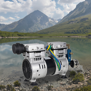 Pompe à air comprimé solaire portable 1HP pour l'aération des étangs piscicoles, aérateur à piston pour étang, moteur refroidi par air à faible bruit - Product Image 1