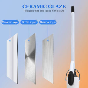 Nouvelle conception de mini <span class=keywords><strong>fer</strong></span> à friser, 3/8 pouce, céramique, chauffage rapide, boucles de cheveux en une seule étape, rotation, <span class=keywords><strong>fer</strong></span> à friser de haute qualité - Product Image 5