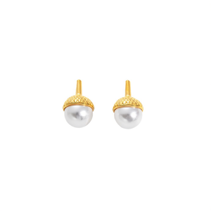 Pendientes de Moda con Perlas, Diseño Sostenible y Resistente, Acero Inoxidable 316L con Baño de Oro PVD - Product Image 2