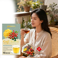 Tisane Premium aux Baies de Goji, Chrysanthème, Pissenlit et Réglisse en Sachets – Soin Corporel