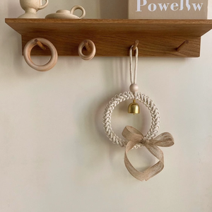 Style nordique fait à la main bricolage armure décoration de la maison mur porte cloche Vintage bébé lit cloche vent <span class=keywords><strong>carillon</strong></span> pour enfant chambre décor avec arc - Product Image 5