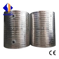 Réservoir d'eau circulaire à prix d'usine, en acier inoxydable SS201/304/316, résistant à la corrosion, pour divers liquides, avec couche isolante en option
