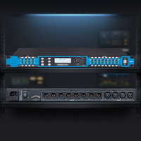 Processeur audio numérique professionnel Getshow DC48 4x8 DSP, système de gestion des enceintes, entrée/sortie XLR, 2400W, 96KHz, revêtement poudré