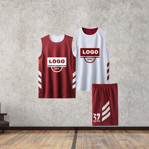 OEM tùy chỉnh màu xanh bóng rổ Jersey Set cộng với kích thước lưới thoáng khí thiết kế mới nhất thăng hoa kỹ thuật rửa đồng phục - Product Image 3