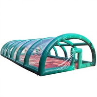 Dôme de couverture de piscine gonflable en PVC transparent, étanche à l'air et à la pluie, 0,6 mm, avec pompe, garantie 3 ans, thermosoudé, facile à installer