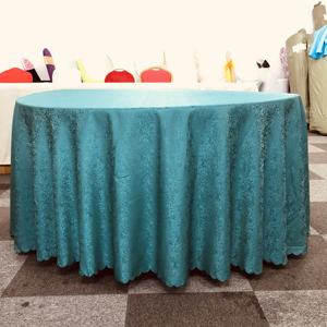 Mantel de tela de poliéster Premium Damasco mantel verde azulado oscuro para boda fiesta banquete eventos Hotel restaurante - Product Image 4