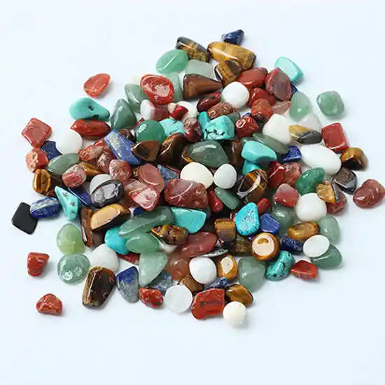 רוק פנינה חרוזים שבבי 1 שקית 100g צבעוני מעורב סדיר צורת מכובס אבנים