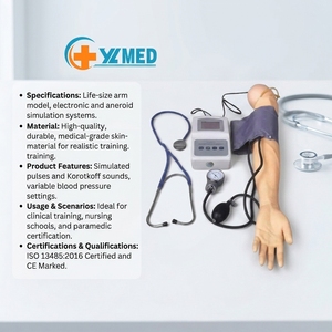 Simulador de Brazo para Entrenamiento de Presión Arterial, Maniquí de Brazo para Prácticas de Presión Arterial para Enseñanza Básica de Enfermería, Médico, CE/ISO - Product Image 1