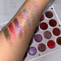 Fards à paupières vegan et cruelty-free à haute pigmentation, super scintillants, série rouge-violet, duochrome et multichrome, pour votre palette acrylique