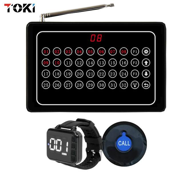 Wireless Restaurant Pager System Queue Calling System Wireless Table Call for Service Calling