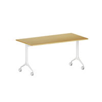 Table de formation pliable murale modulaire en bois réglable pour réunions et bureaux