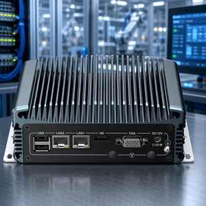 มินิพีซีอุตสาหกรรมไร้พัดลม Intel Core i3 i5 i7 รุ่นที่ 6 7 8 รองรับ 4K HDMI VGA พอร์ต LAN คู่ พอร์ต USB 6 ช่อง RS232/485 คอมพิวเตอร์แบบฝังตัว - Product Image 3
