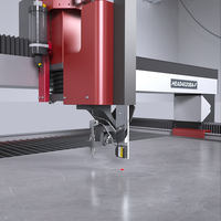 La fabrication de comptoirs utilise des dalles de cuisine personnalisées coupées machine cnc en marbre à jet d'eau
