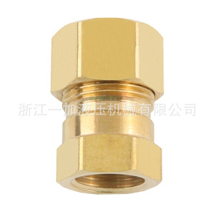 Raccords de compression en laiton NPTF pour tuyaux et flexibles en cuivre, filetage interne, pièces hydrauliques de Zhejiang Yijia Hydraulics - Product Image 2