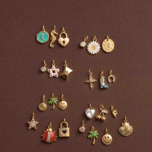 <span class=keywords><strong>Broche</strong></span> de sécurité tendance avec breloques variées en acier inoxydable, pendentif DIY, bijoux mignons et à la mode pour femmes, accessoires - Product Image 4