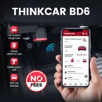 Escáner OBD2 Thinkcar BD6 Herramienta de Diagnóstico para Todos los Sistemas con 5 Funciones de Reinicio Gratis de por Vida Lector de Códigos Inalámbrico para Automóvil para Android y iPhone