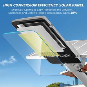 Farolas LED Solares Impermeables IP65 de ABS, 60W-500W, con Sensor de Luz Regulable, para Uso en Jardín - Product Image 6