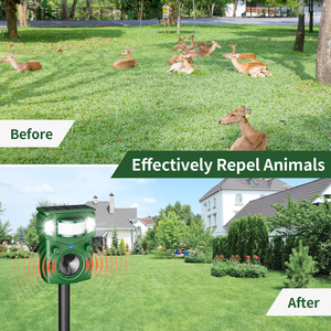 X-PEST năng lượng mặt trời Powered siêu âm động vật Repeller mèo ngoài trời răn đe với cảm biến chuyển động hiệu quả cho chim/mèo/khỉ - Product Image 6