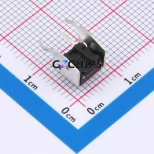 TSA06231-050B332BA Tactile Switch Bent Lead Through Hole-4P,7.4x6.2mm Switch Single Pole Single Throw Round Button 1.8N 7.4mm - Product Image 2