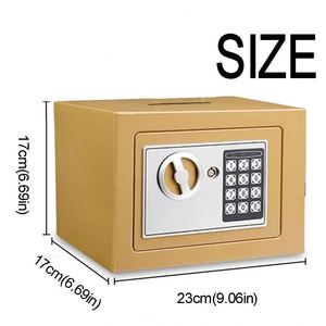 Caja Fuerte de Escritorio para Ahorros, Caja de Ahorros de Gran Capacidad, Contraseña Electrónica, Reloj de Oficina, Caja Fuerte para Niños - Product Image 3