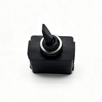 Interrupteur à bascule étanche en plastique noir 12V20A 24V10A SPST 2 broches ON-OFF sans voyant pour modification de camping-car, bateau et embarcation marine