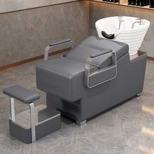 2026 New Comfortable <b>Hair</b> Salon Furniture Beauty Salon Shampoo Bed with <b>Wash</b> <b>Basin</b> Factory wholesale - Product Image 5