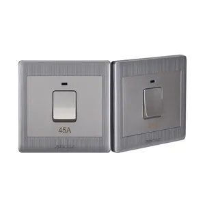 Stainless Steel Original Color house control Wall Switches 45a air conditioner switch