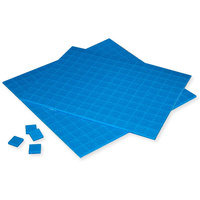 Protecteur de bord de tampons de séparation en mousse EVA bleu 19*19*3 + 1mm pour emballage de protection en verre