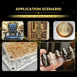 Offre Spéciale Imitation <span class=keywords><strong>Feuille</strong></span> D'or <span class=keywords><strong>Feuille</strong></span> pour <span class=keywords><strong>Coller</strong></span> Meubles Décoration Bouddha Statues Cristal Boue Argent 9*9cm Taiwan Feuilles <span class=keywords><strong>Feuille</strong></span> - Product Image 2