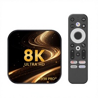 TX98 Pro+ Decodificador 8K Android 13 TV Box 2GB/4GB RAM 16GB/32GB ROM RK3528 Wifi Dual con Control Remoto por Voz Compatible con Reproductor IPTV