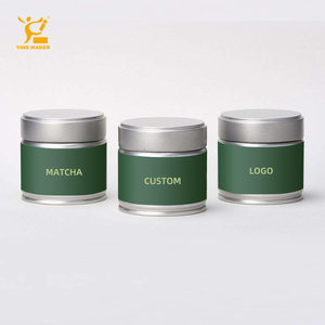 Tinsmaker Wholesale Custom <strong>Food</strong> <strong>Grade</strong> Green Tea Airtight <strong>Tin</strong> <strong>Can</strong> <strong>Empty</strong> Metal Round 30g 40g Matcha Spice <strong>Tin</strong> Container Packaging - Product Image 1