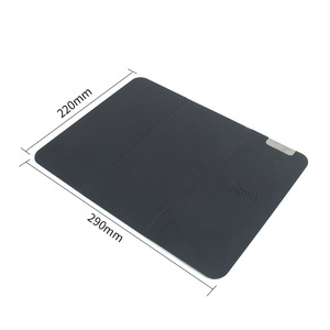 Wireless Charging <b>Mouse</b> Pad Rectangular Anti Slip 600x300x2mm Black Placemat <b>For</b> Desk <b>Computer</b> Use - Product Image 3