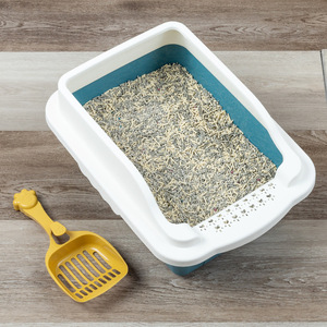 Extra Large Cat Litter Box Rectangle PP Material Large Capacity With Scoop Included For Cats - Product Image 1