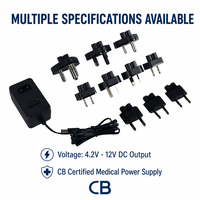 Adaptateur secteur universel US UK AU EU, 5W 6W 5v/12v 0.4A 1A, alimentation standard pour la santé et les soins à domicile