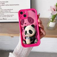 Coques de téléphone portable antichoc en gros avec motifs de pandas mignons pour iPhone 17 Air 16 15 Plus Pro Max 14 13 12 11 X, personnalisables avec logo