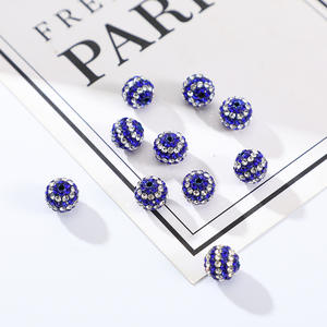 Cuentas de Lucite de 10 mm a Granel, Rayadas, Hechas a Mano, de Alta Calidad, de Colores Mezclados, para Accesorios de Joyería - Product Image 2