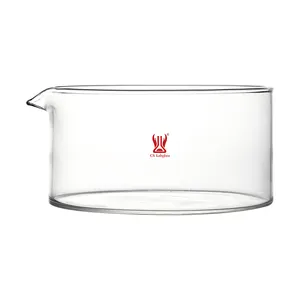 150-2000 ml dickes wandvolles hochwertiges borosilikatglas kristallisierungsdose für labor mit auslauf und flachem boden