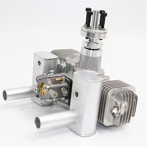 Moteur à essence/benzine RCGF STINGER 40cc bicylindre refroidi par air avec double silencieux/allumage/bougie d'allumage compatible avec les modèles RC - Product Image 2