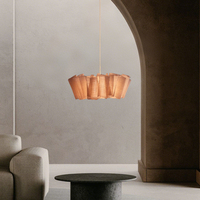 Lustre suspendu LED blanc chaud de style Wabi-sabi en forme de fleur post-moderne pour la décoration intérieure de restaurants, d'hôtels et de maisons